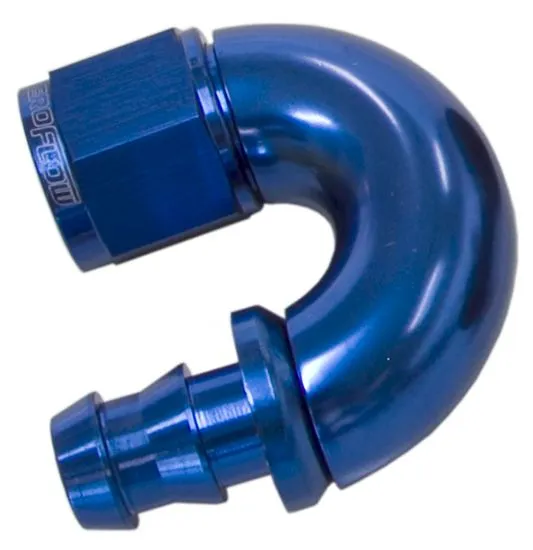 510 Series Full Flow Tight Radius Push Lock 180° Hose End -12AN AF516-12