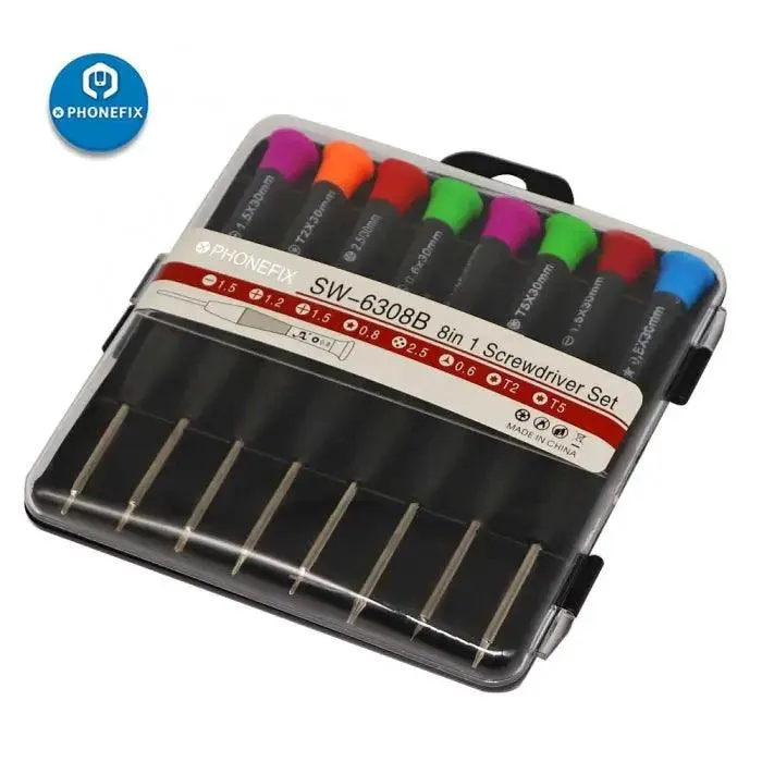 8 IN 1 Special Screwdriver Set with Storage Box Phone Repair Tools