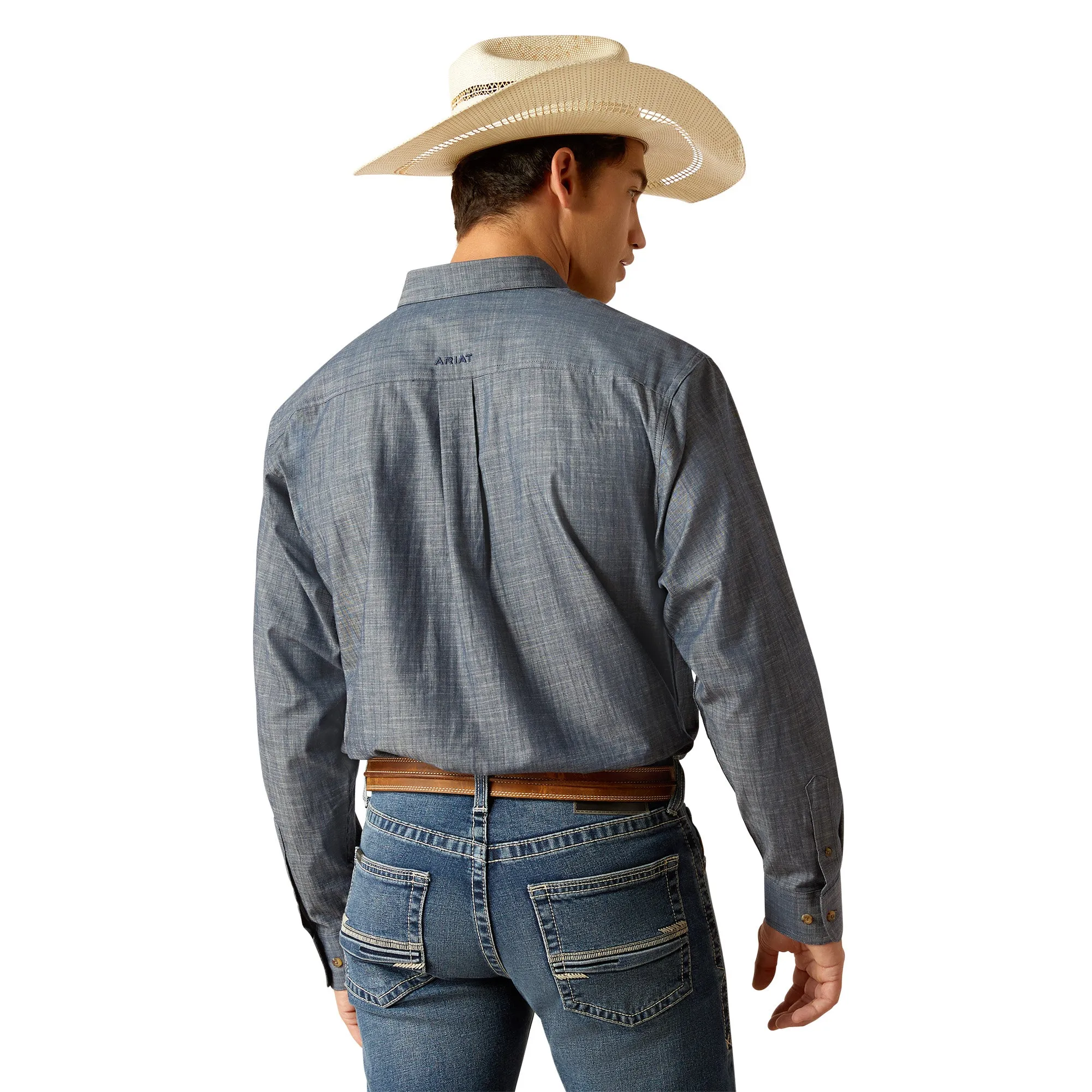 Ariat Patrick Classic Fit Shirt Blue Chambray