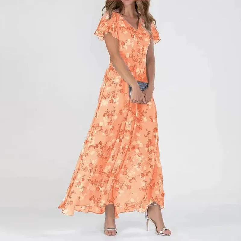 Casual Floral Maxi Dress | Perfect for Summer Days