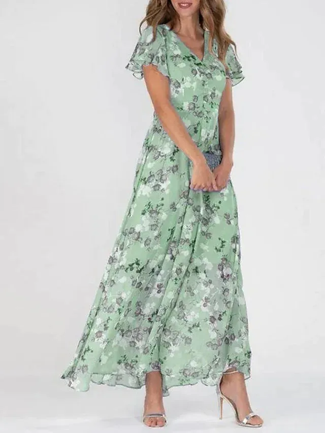 Casual Floral Maxi Dress | Perfect for Summer Days