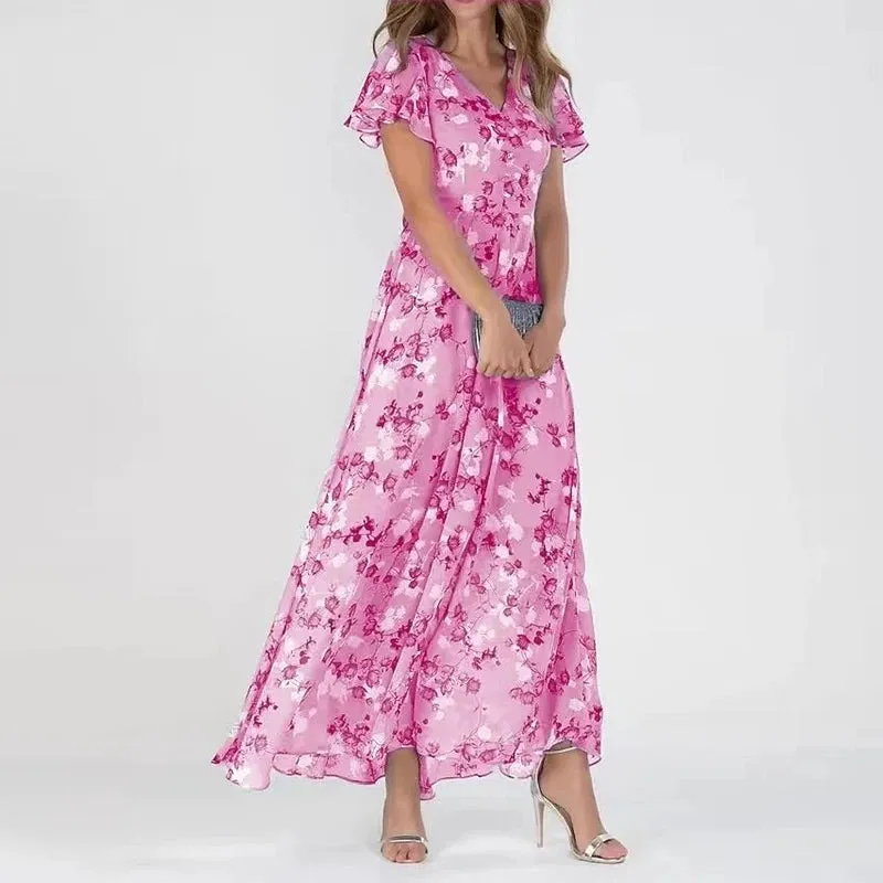 Casual Floral Maxi Dress | Perfect for Summer Days