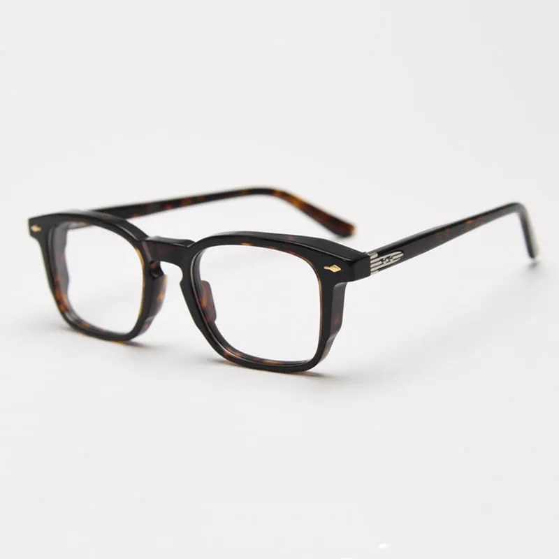 CCspace Unisex Full Rim Square Acetate Eyeglasses 56835