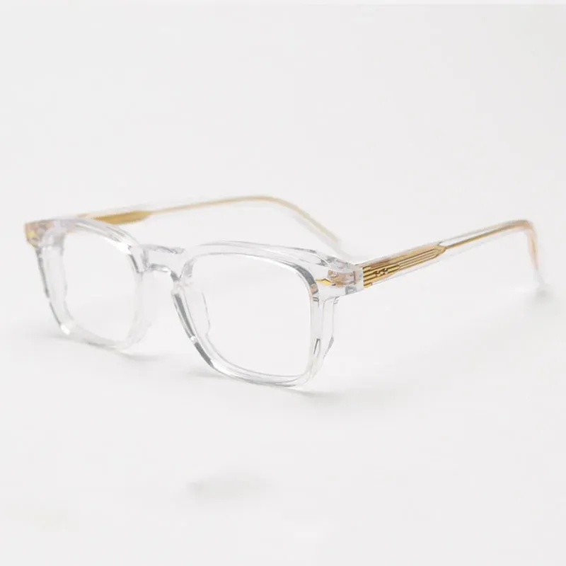 CCspace Unisex Full Rim Square Acetate Eyeglasses 56835