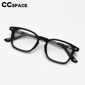 CCspace Unisex Full Rim Square Acetate Eyeglasses 56835