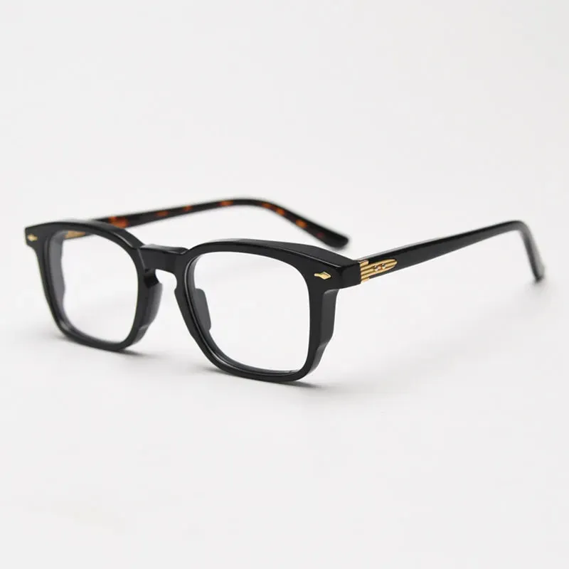 CCspace Unisex Full Rim Square Acetate Eyeglasses 56835