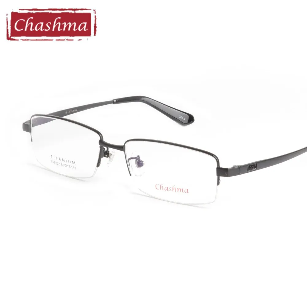 Chashma Men's Semi Rim Square Titanium Eyeglasses 8822