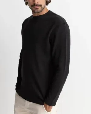 Classic Waffle Knit in Vintage Black