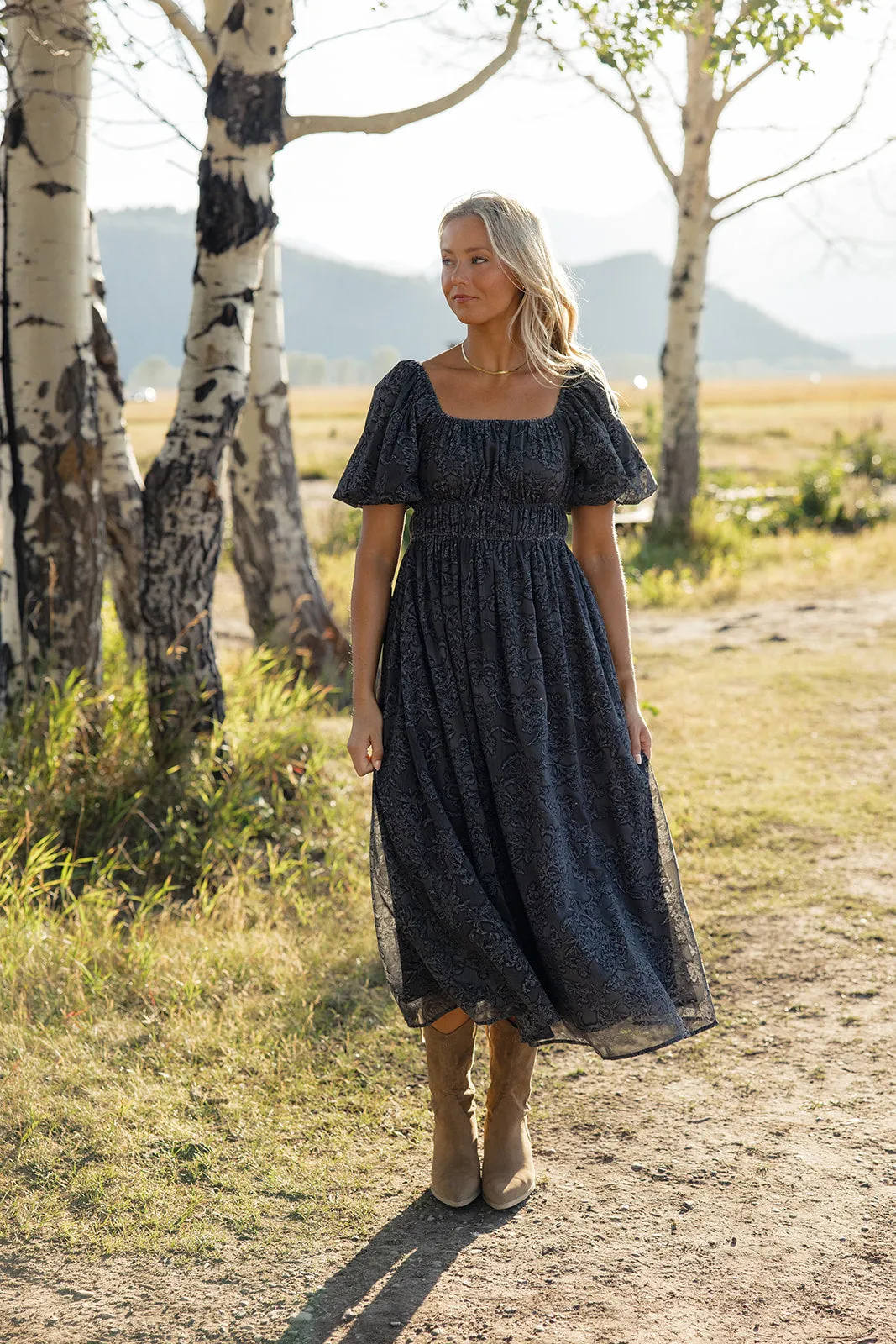 Dark Side Of The Moon Square Neck Maxi