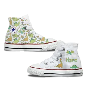 Dinosaur Kids Personalised Converse