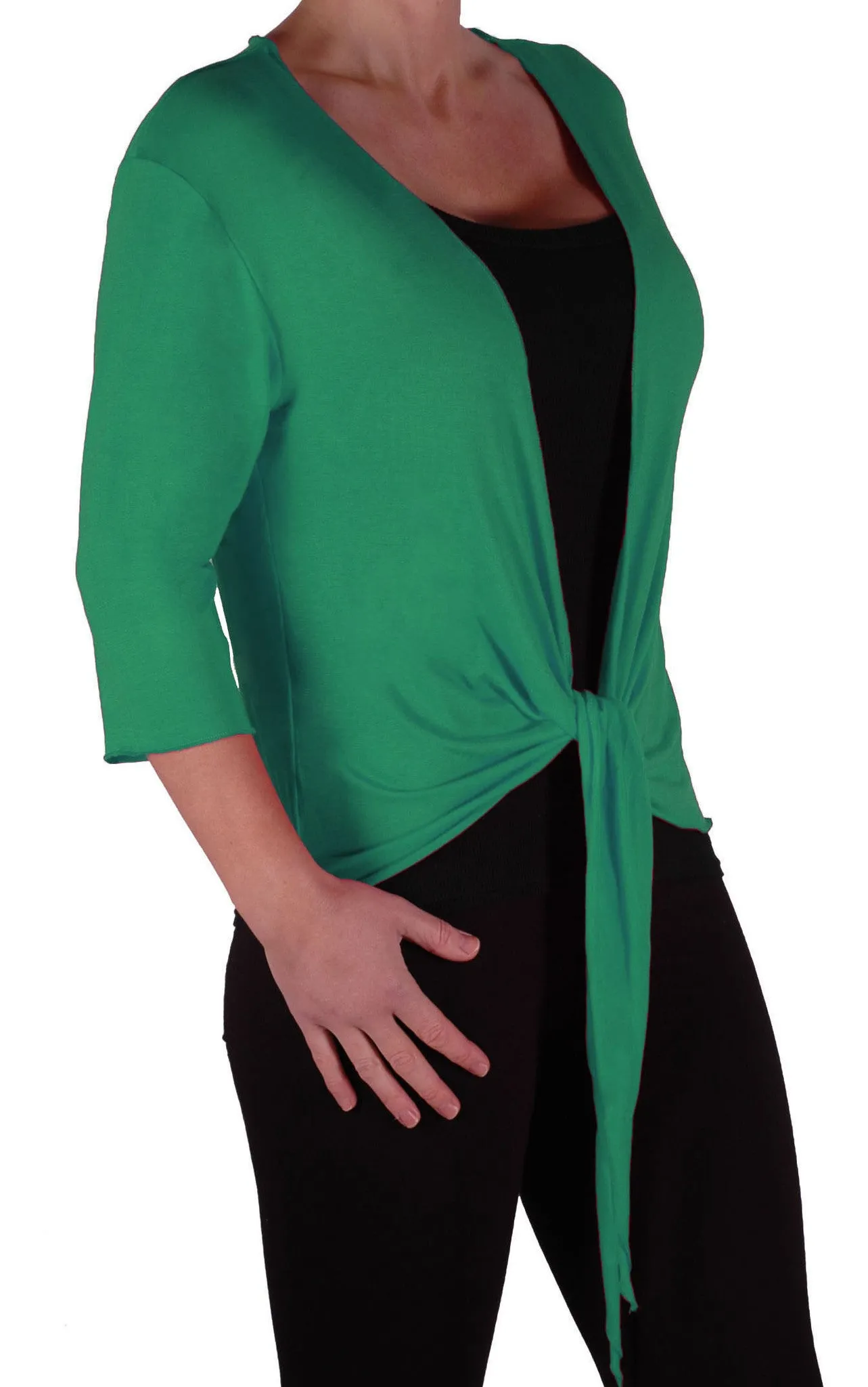 EyeCatch - Rivera Mid Length Womens Shrug Wrap Cardi Ladies Plus Sizes 14 - 28