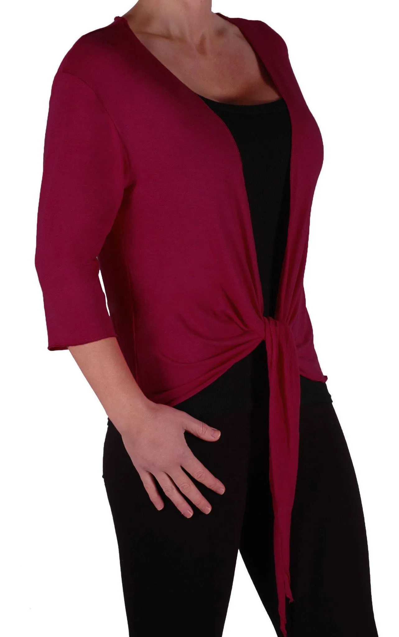 EyeCatch - Rivera Mid Length Womens Shrug Wrap Cardi Ladies Plus Sizes 14 - 28