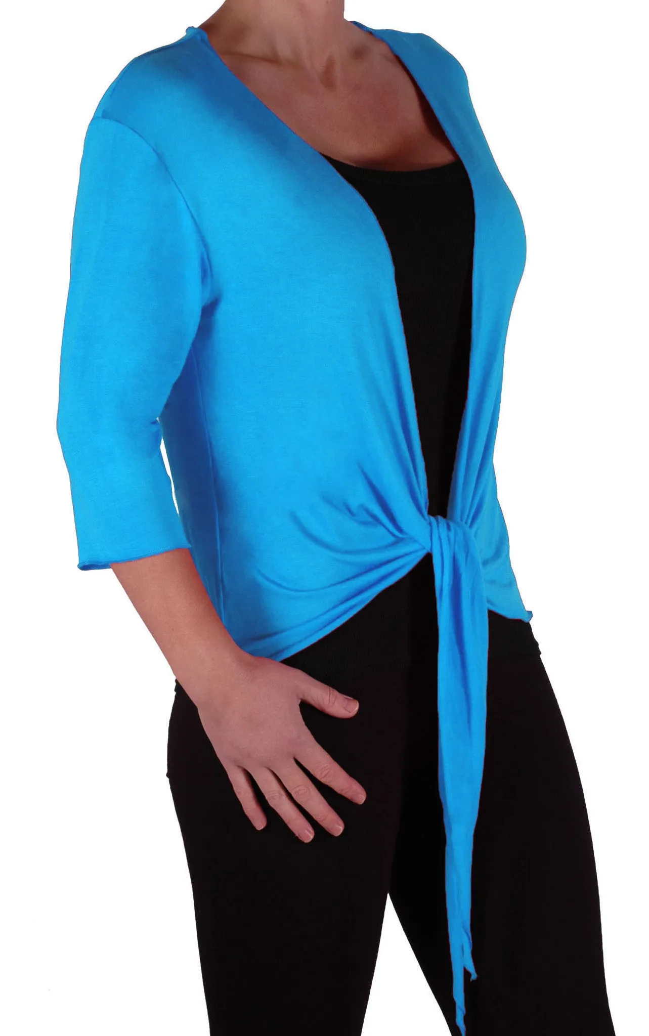 EyeCatch - Rivera Mid Length Womens Shrug Wrap Cardi Ladies Plus Sizes 14 - 28