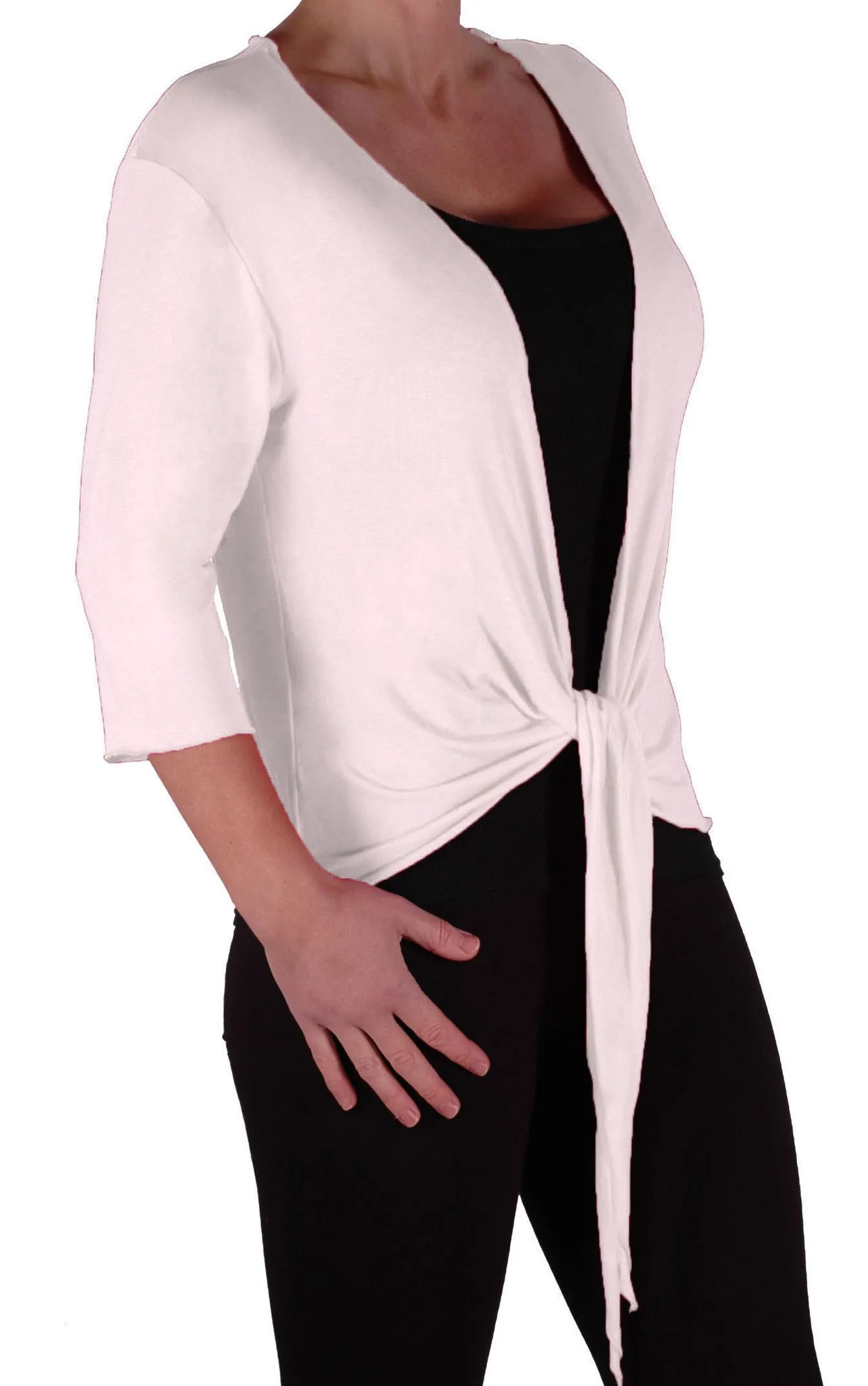 EyeCatch - Rivera Mid Length Womens Shrug Wrap Cardi Ladies Plus Sizes 14 - 28