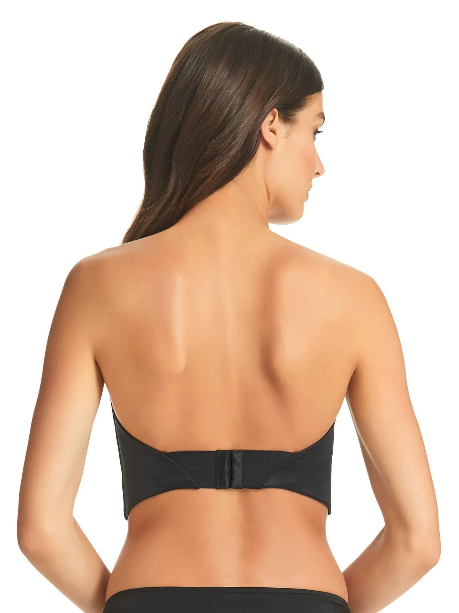 Finelines Refined Low Back Longline Bra - Black