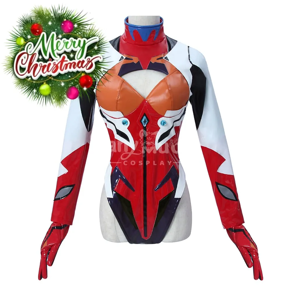 【In Stock】Anime Rebuild of Evangelion Cosplay Asuka Langley Soryu Battlesuit Cosplay Costume