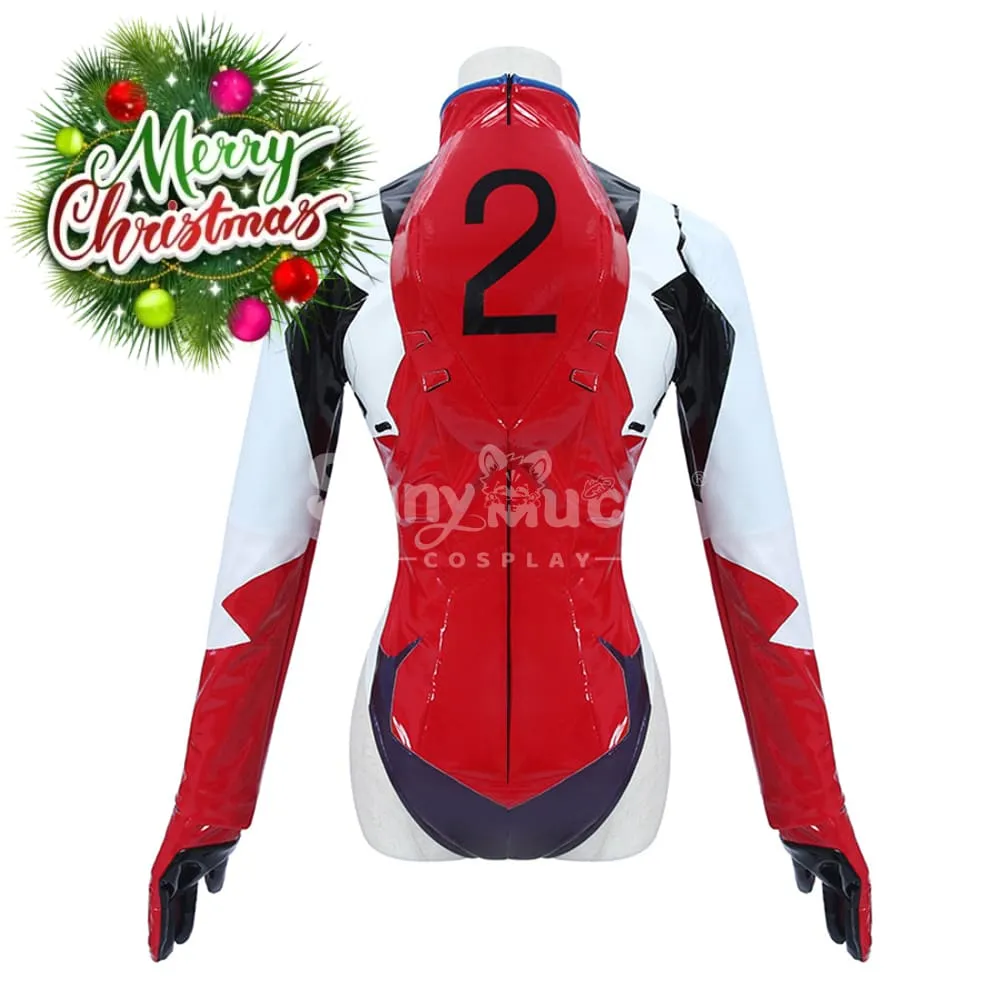 【In Stock】Anime Rebuild of Evangelion Cosplay Asuka Langley Soryu Battlesuit Cosplay Costume