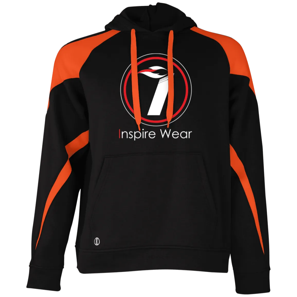 Inspire Wear logo Athletic Colorblock Fleece Hoodie