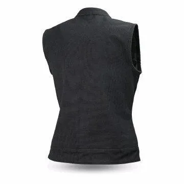 Ladies Ludlow Canvas Vest Black