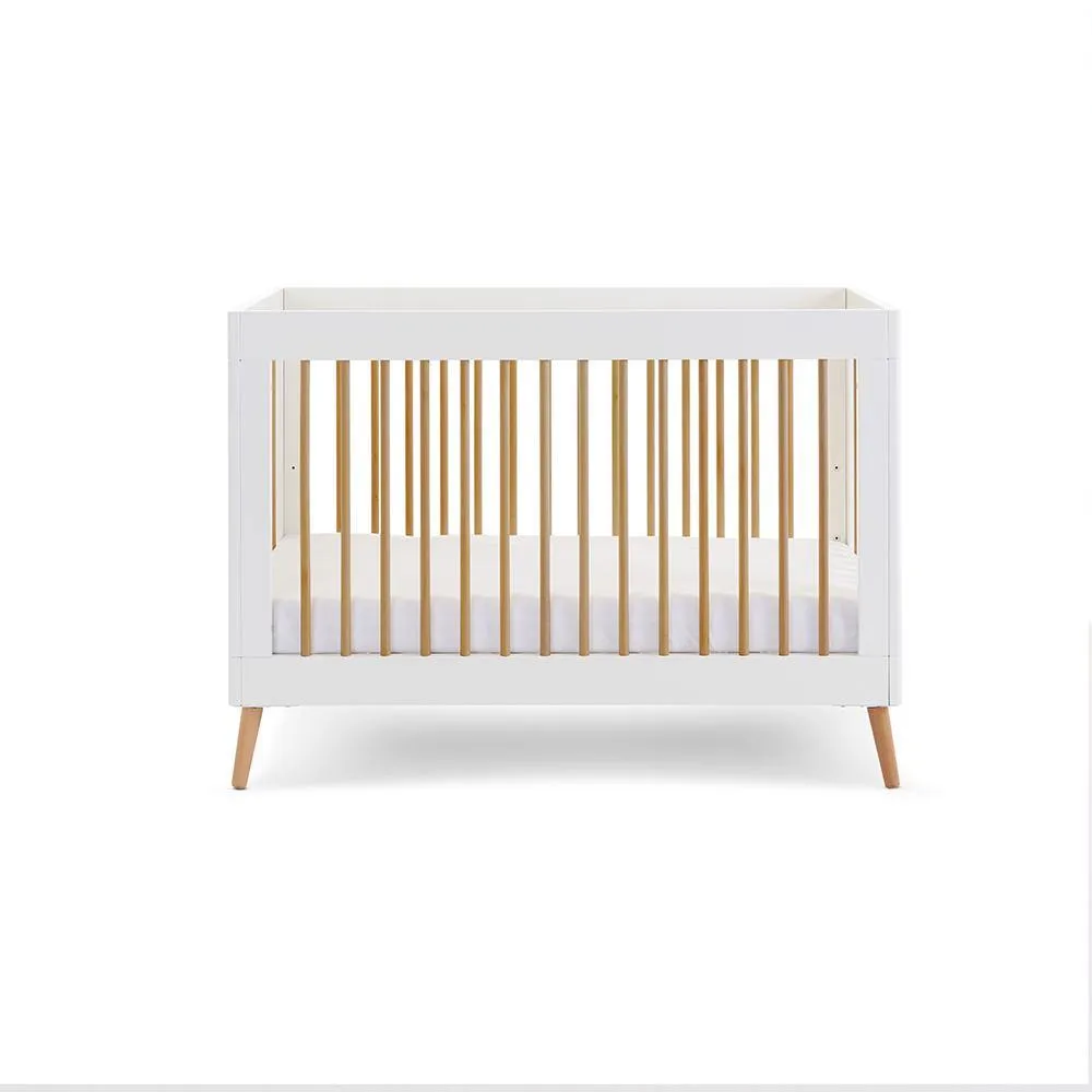 Maya Mini 3 Piece Nursery Furniture Set - White & Natural