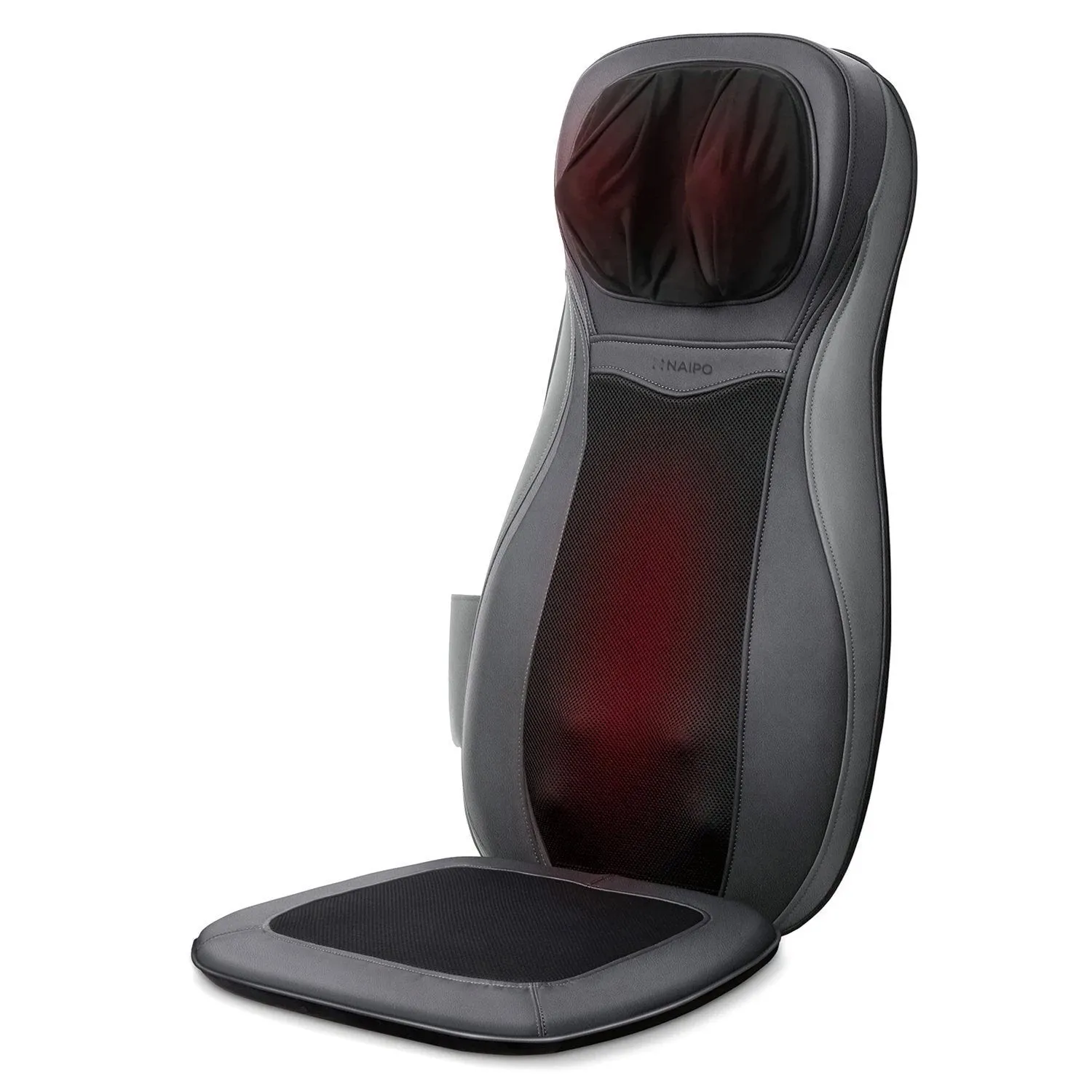 Naipo Neck & Back Massager with Heat and Vibration (Gray)