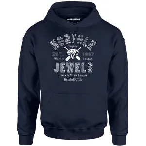 Norfolk Jewels - Virginia - Vintage Defunct Baseball Teams - Unisex Hoodie