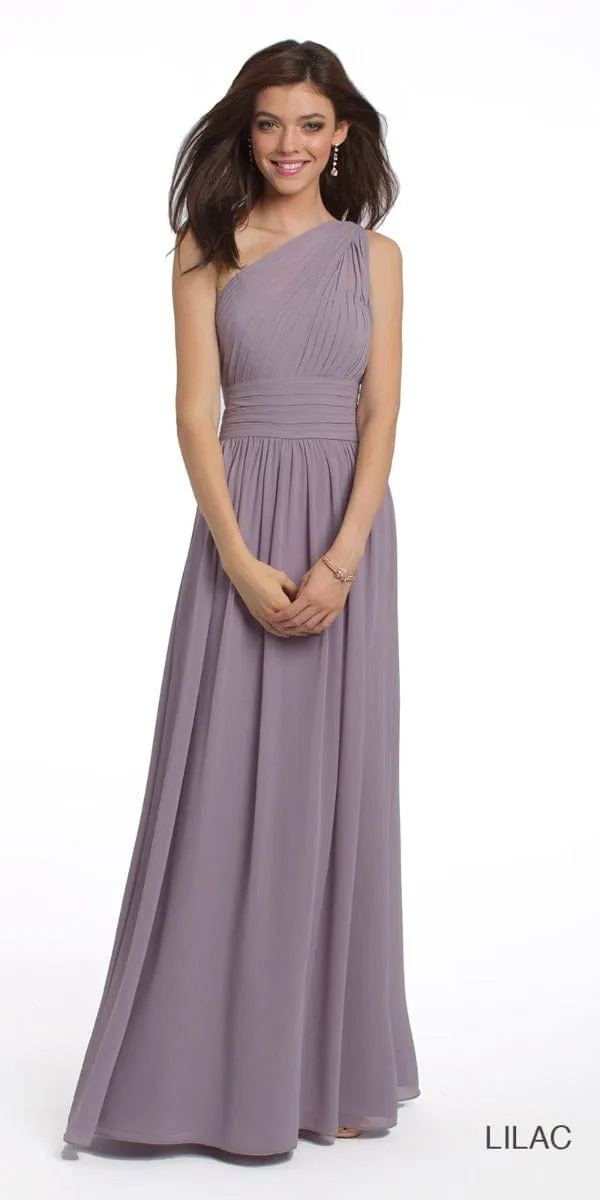 One Shoulder Illusion Bridesmaid Dress - Plus