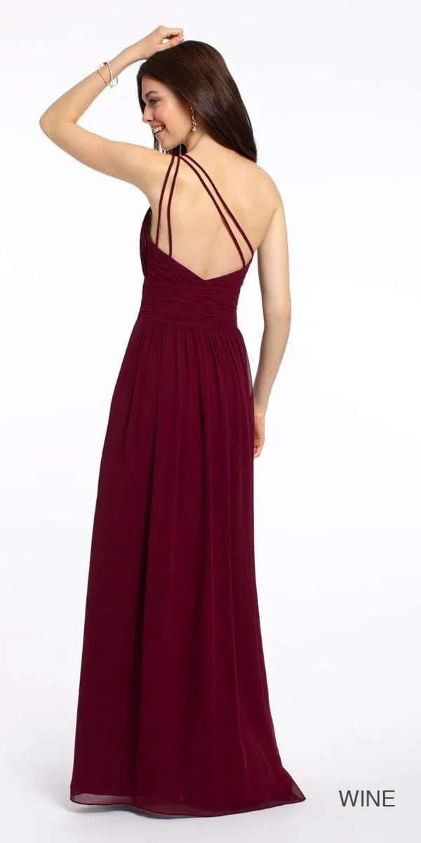 One Shoulder Illusion Bridesmaid Dress - Plus