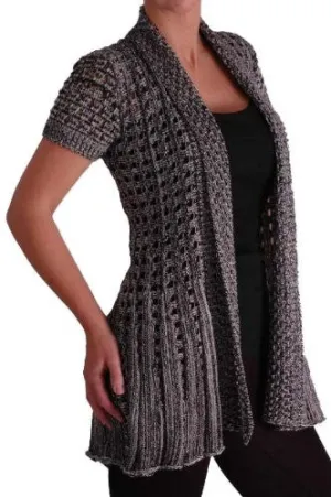 Palermo Crochet Knitted Waterfall Cardigan