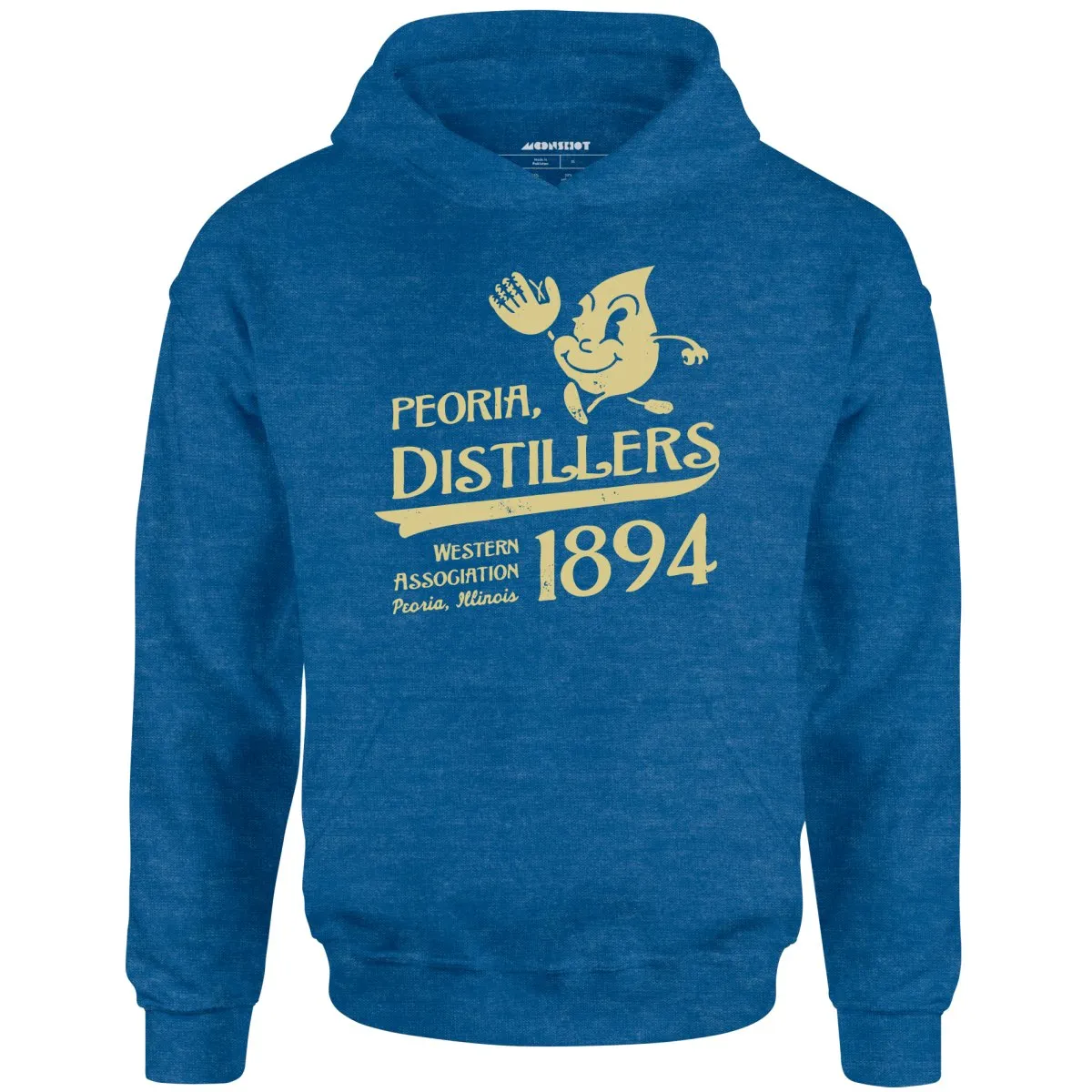 Peoria Distillers - Illinois - Vintage Defunct Baseball Teams - Unisex Hoodie