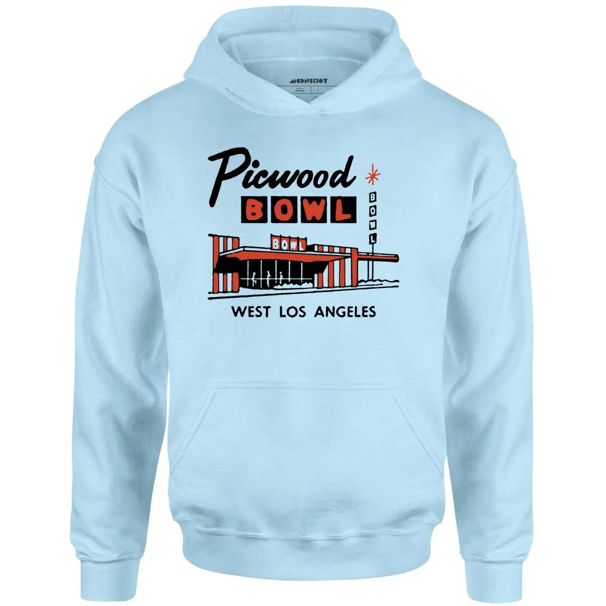 Picwood Bowl - Los Angeles, CA - Vintage Bowling Alley - Unisex Hoodie