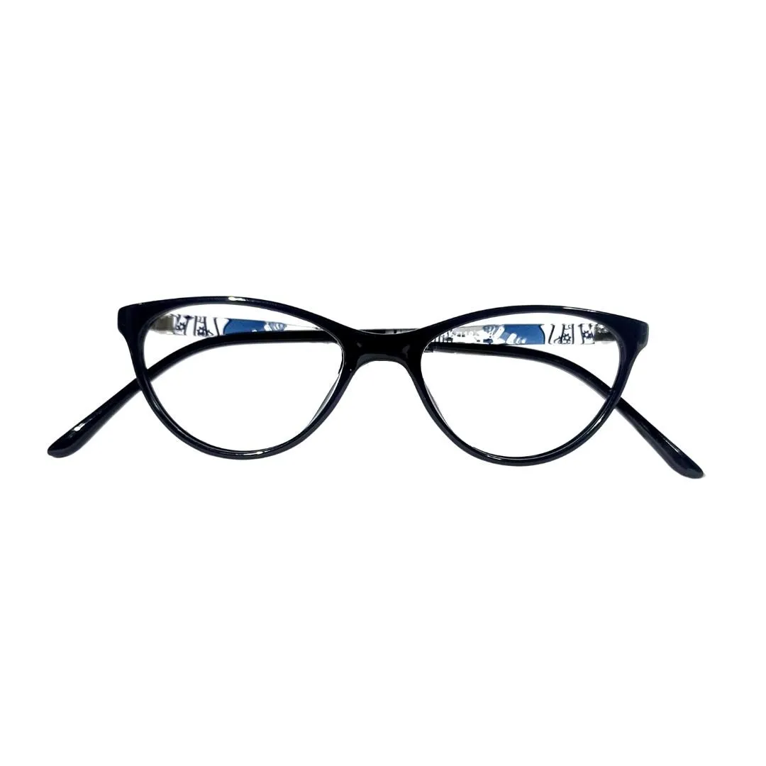 Professional Cat Eye Black Full Rim Eyeglasses comfort- Z001