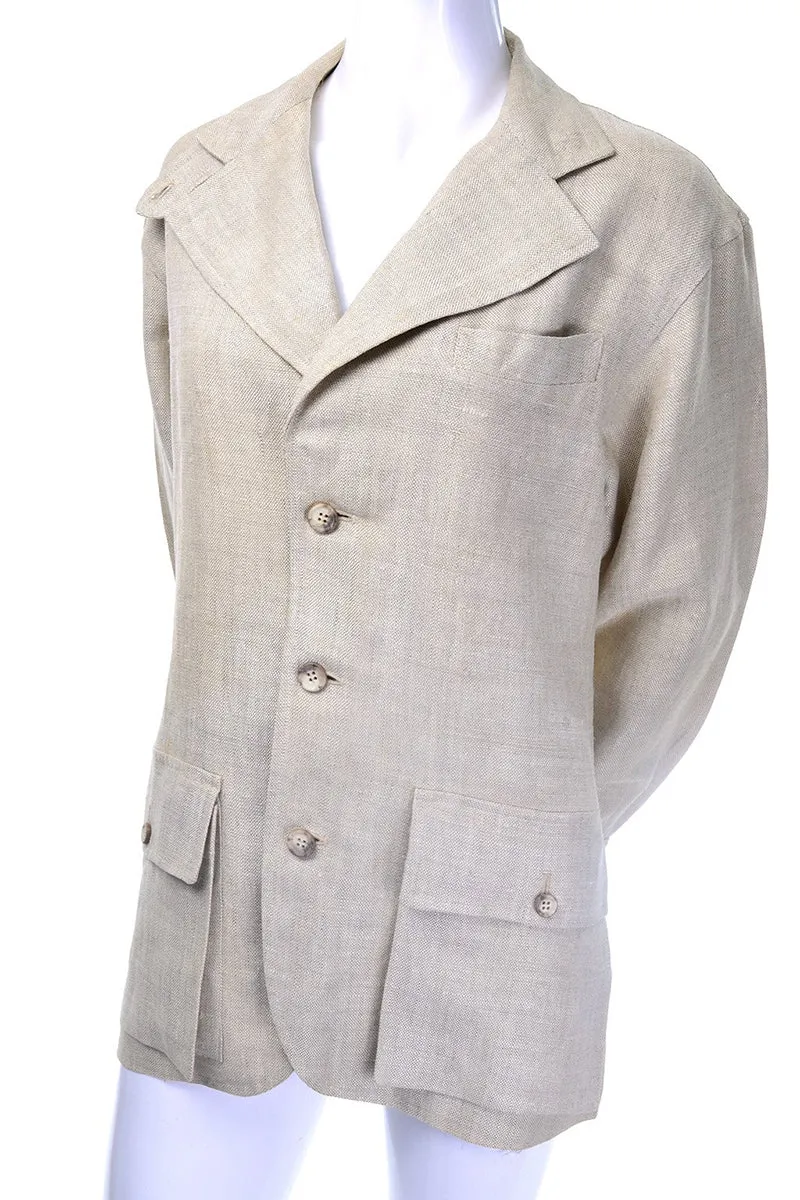 Ralph Lauren Henri Bendel Vintage Linen Jacket