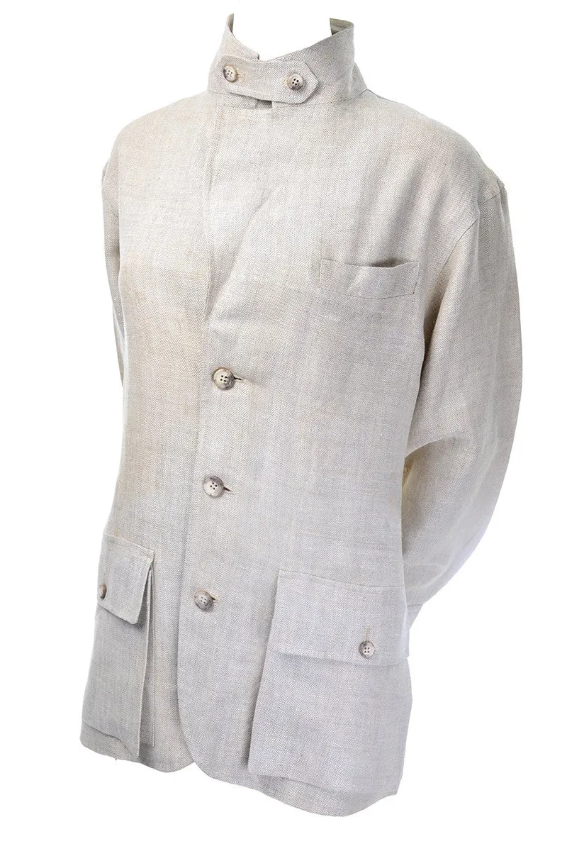 Ralph Lauren Henri Bendel Vintage Linen Jacket