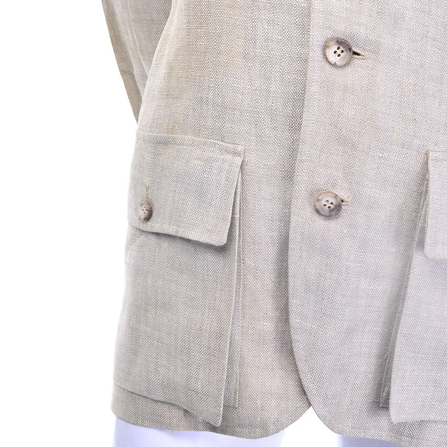 Ralph Lauren Henri Bendel Vintage Linen Jacket