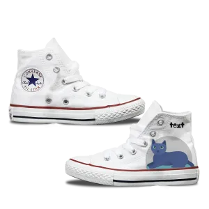 Russian Blue Kids Personalised Converse