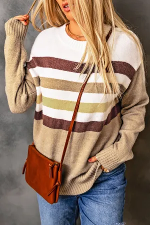 Striped Long Sleeve Sweater