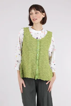 Texture Sweater Vest, Verde