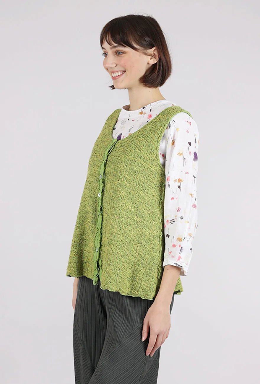 Texture Sweater Vest, Verde