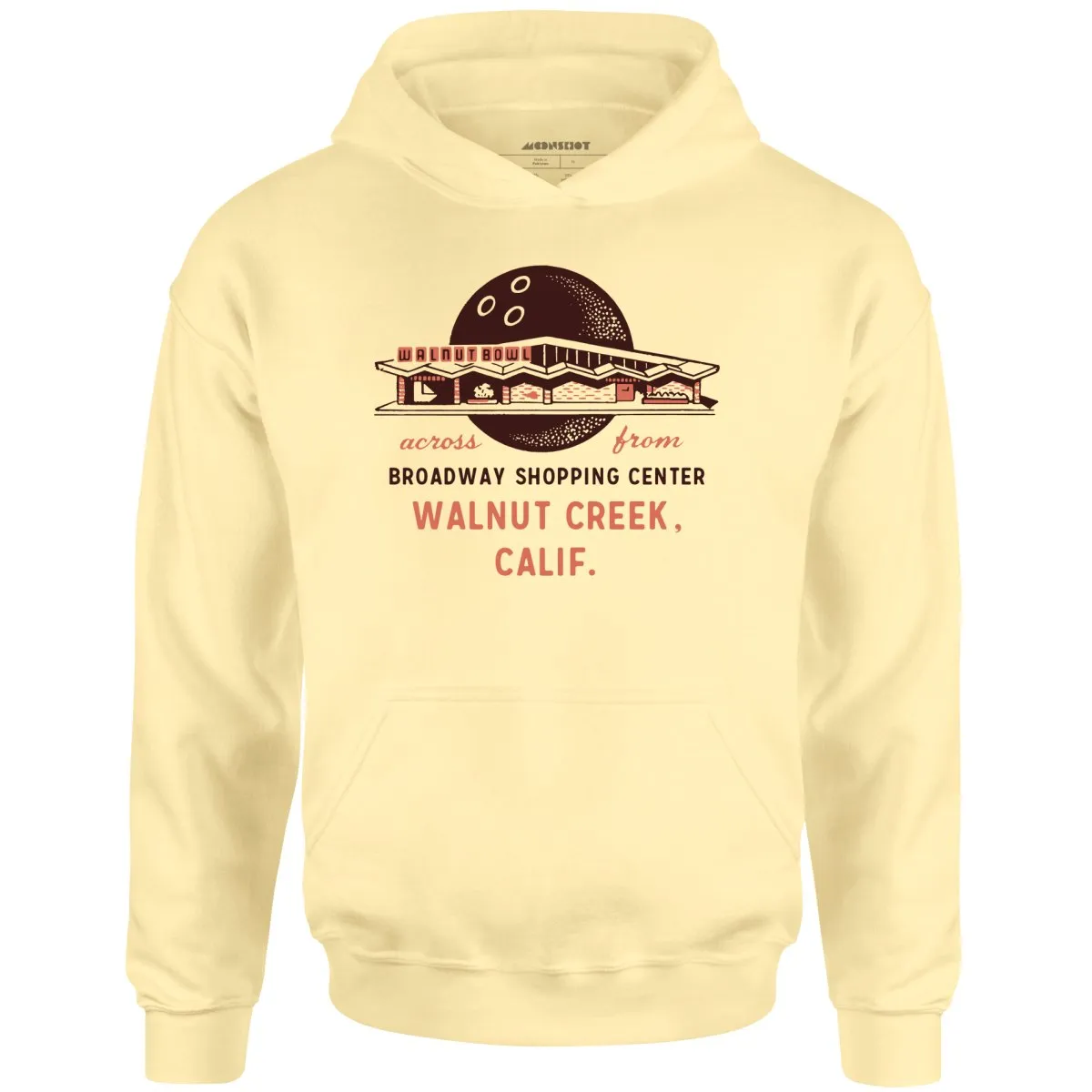 Walnut Bowl - Walnut Creek, CA - Vintage Bowling Alley - Unisex Hoodie