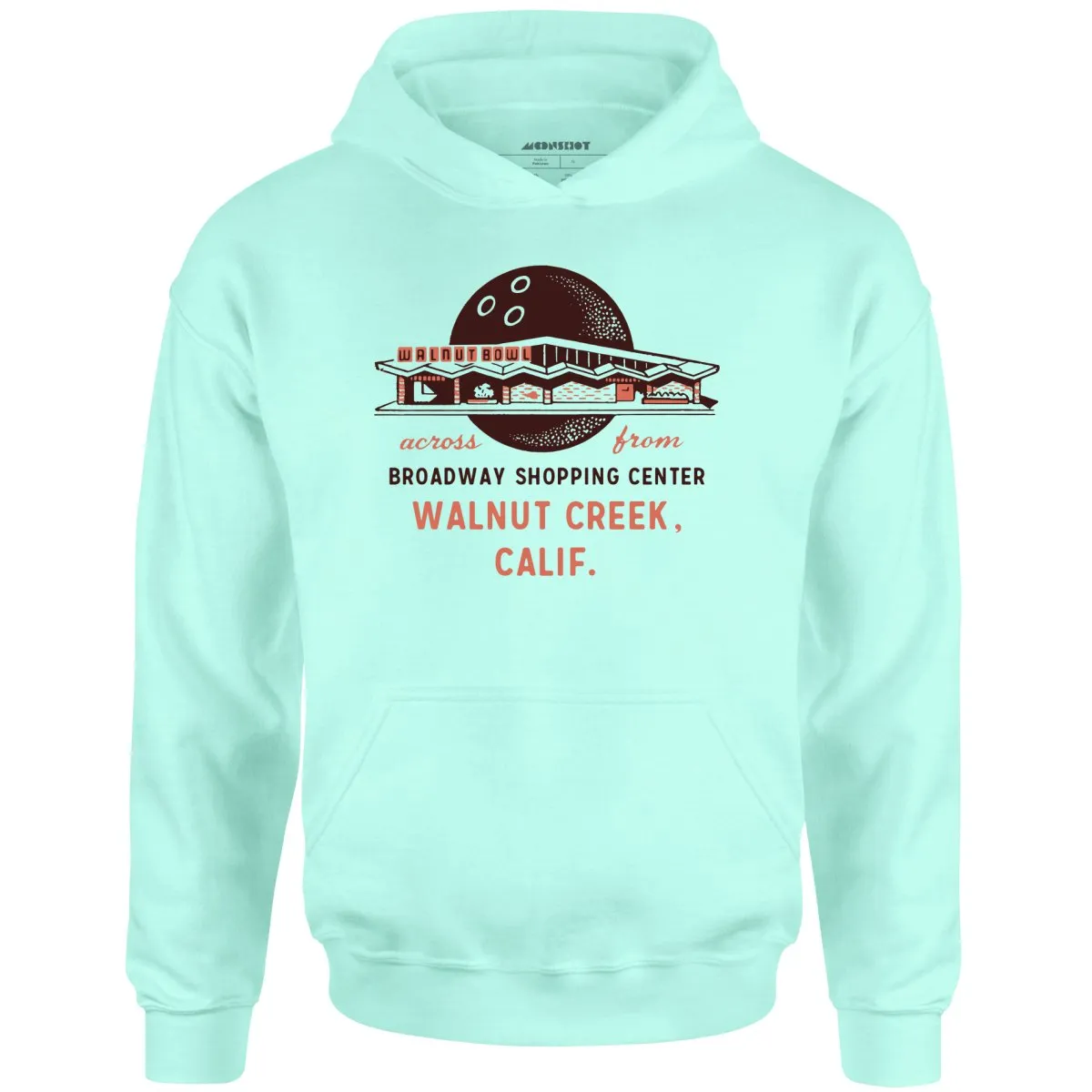 Walnut Bowl - Walnut Creek, CA - Vintage Bowling Alley - Unisex Hoodie